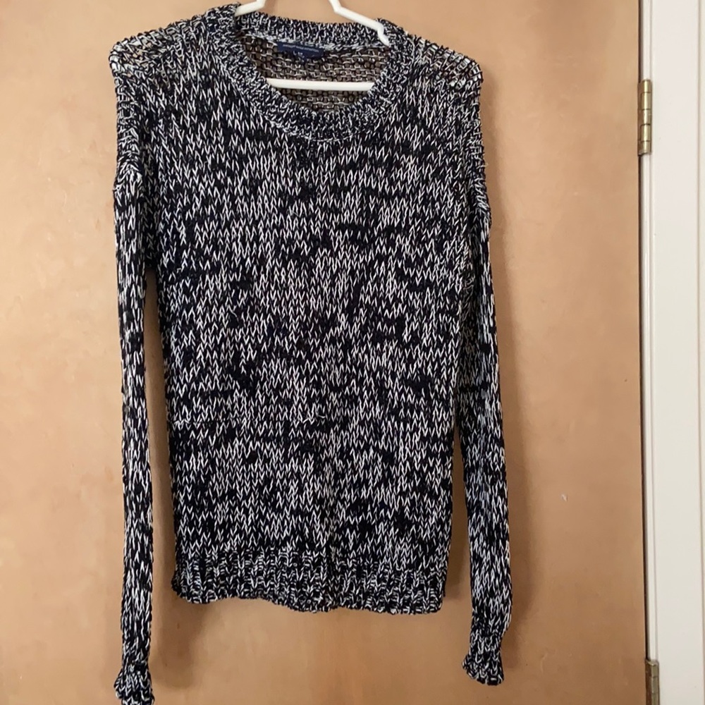 Black and white sweater